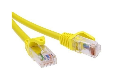 DKC / ДКС Патч-корд неэкранированный CAT6 U/UTP 4х2, LSZH, желтый, 10.0м