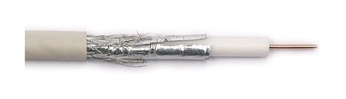 Belden Кабель коаксиальный RG-6, 75 Ом, 18 AWG (1,02 мм, медь, одножильный), двухслойный экран (100% фольга+ 35% медная оплетка), -40°C - +70°C, общий диаметр 6.9 мм, PVC