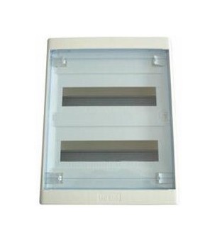 LEGRAND Nedbox Шкаф настенный 2ряда, 24 модуля, с прозрачной дверцей, с клеммным блоком N+PE, IP 40, белый
