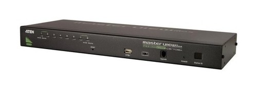 ATEN KVM Переключатель, электрон, 1 user PS2/USB+VGA => 8 cpu PS2/USB+VGA, со шнурами USB 2х1,8м,, 2048x1536, 1U 19", исп,спец,шнуры, OSD, каскад 256