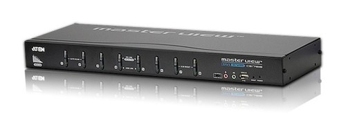 ATEN Переключатель, электрон., KVM+Audio, 1 user USB+DVI => 8 cpu USB+DVI, со шнурами USB DVI-D 2x1.8м., 1920x1200 DVI Single Link/2048x1536 VGA, 1U 19", исп.спец.шнуры, OSD, каскад 512, (2-портовый USB 2.0 hub)