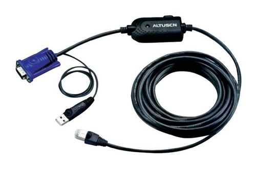 ATEN Модуль удлинителя, VGA+K/M USB, 4.5 метр., 1xUTP Cat5e, для подкл. комп. к перекл. KH15xxA/KH15xxAi/KL15xxA/KL15xxAi/KH25xxA, макс.разреш. 1600х1200, RJ45+HD-DB15+USB A-тип, Female+2xMale, без Б.П.