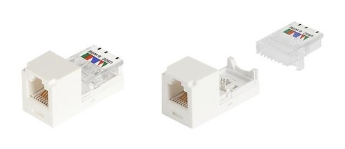 PANDUIT Модуль Mini-Com® RJ12 (6P6C) кат.3, USOC, неэкранированный (белый) (замена на CJ66BLY)