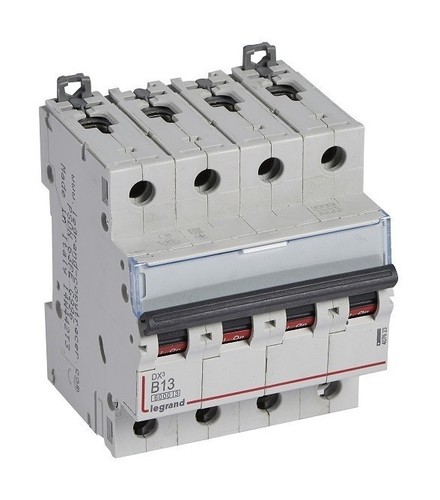 LEGRAND Автоматический выключатель, серия DX3, B13A, 10кА, 4-полюсный