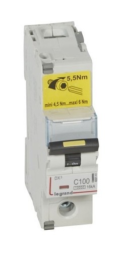 LEGRAND Автоматический выключатель, серия DX3, С100A, 16kA, 1-полюсный
