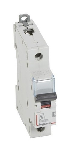 LEGRAND Автоматический выключатель, серия DX3, B6A, 10kA, 1-полюсный