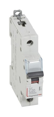 LEGRAND Автоматический выключатель, серия DX3, С20A, 25kA, 1-полюсный