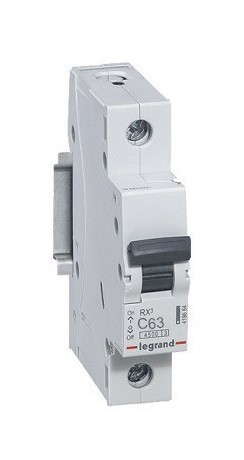 LEGRAND Автоматический выключатель, серия RX3, С63A, 4.5kA, 1-полюсный