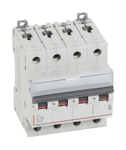 LEGRAND Автоматический выключатель, серия DX3, D16A, 10кА, 4-полюсный