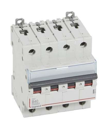 LEGRAND Автоматический выключатель, серия DX3, B40A, 16kA, 4-полюсный