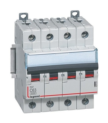 LEGRAND Автоматический выключатель, серия DX3, С63A, 10kA, 4-полюсный