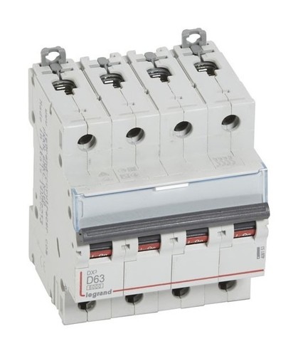 LEGRAND Автоматический выключатель, серия DX3, D63A, 10кА, 4-полюсный