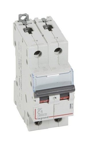 LEGRAND Автоматический выключатель, серия DX3, С1A, 10kA, 2-полюсный