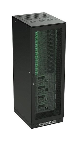 DKC / ДКС Напольный шкаф 38U 800х1200мм (ВхШхГ), две перфорированые двери, крыша укомплектована вводом и заглушками, черный RAL 9005