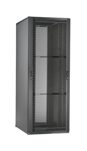 PANDUIT Шкаф напольный Net-Access 45U, 2134x800x1067 мм (ВхШхГ), с перфорированной передней дверью, открывающейся в обе стороны, с двумя боковыми панелями. Профили с резьбовыми отверстиями #12-24 (аналог CN1)