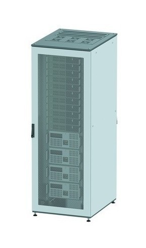 DKC / ДКС Напольный шкаф 38U 1800х600х800мм (ВхШхГ), две перфорированые двери, крыша укомплектована вводом и заглушками, серый