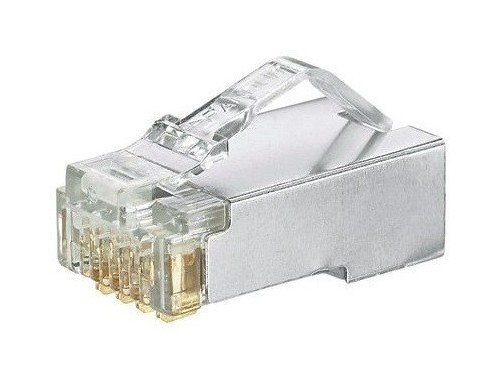 PANDUIT Вилка модульная экранированная, RJ-45 8P8C PAN-PLUG Cat.5e, 8pin 24 AWG