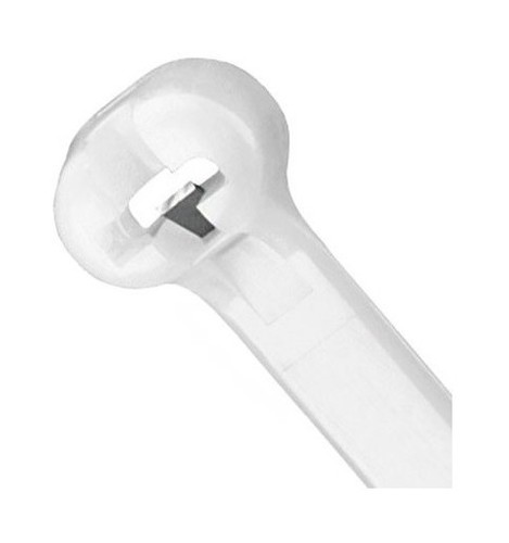 PANDUIT Кабельная стяжка Dome-Top® с металлическим зубцом Barb Ty, 102 х 2.4 мм, миниатюрная, нейлон 6.6, цвет натуральный (1000 шт.)