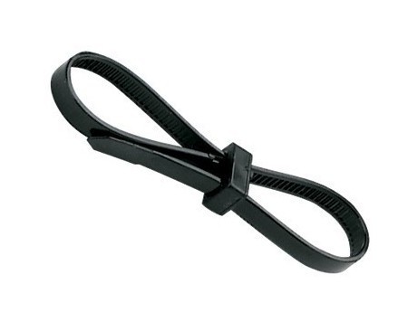 PANDUIT Кабельная стяжка Sta-Strap Bow-Ty (2 петли), стандартное сечение, 4.6 х 172 мм (ШхД), толщина 1.1 мм, максимальный объединенный диаметр пучка 32 мм, нейлон 6.6, цвет натуральный (100 шт.)
