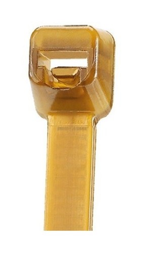 PANDUIT Неоткрывающаяся кабельная стяжка Pan-Ty® 2.5х99 мм (ШхД), миниатюрная, PEEK (полиэфирэфиркетон), диаметр жгута кабелей 1.5-22 мм, цвет коричневый полупрозрачный (100 шт.)