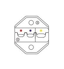 Hyperline Губки для HT-336FM для обжима изолированных наконечников (AWG22-18/16-14/12-10), DIN 0.5-1.0/1.5-2.5/4-6mm.