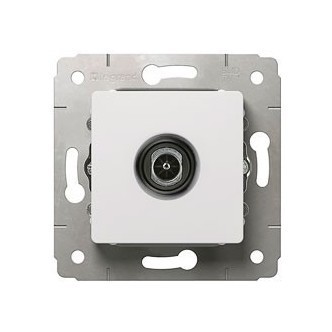 LEGRAND Розетка TV, звезда, 0-2400МГц, 1.5дБ, белая, Cariva