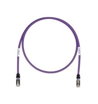 PANDUIT Патч-корд TX6 PLUS S/FTP, 10Gig, Cat.6А, с модульными разъемами TX6™ PLUS на обоих концах, 0.5 м, фиолетовый
