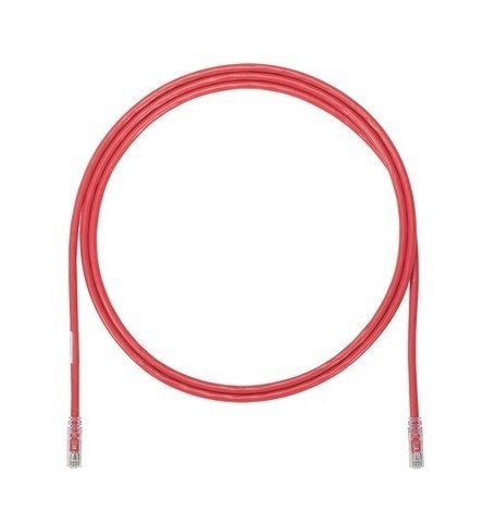 PANDUIT Патч-корд TX6A 10Gig UTP, Cat.6A, с модульными разъемами TX6A™ 10Gig™ на обоих концах, 24 AWG, 5 м, красный