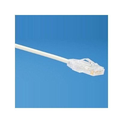 PANDUIT Патч-корд малого диаметра (4,7мм) с модульными разъёмами RJ-45 Pan-Plug™ на обоих концах, 28 AWG, UTP, Cat.6A, LSZH, 5 м, белый