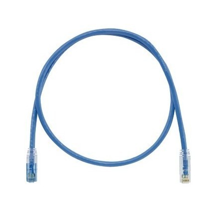 PANDUIT Патч-корд малого диаметра (6,1мм) с модульными разъёмами RJ-45 TX6A™ 10Gig™ на обоих концах, UTP, Cat. 6A, 26 AWG, 10 м, синий