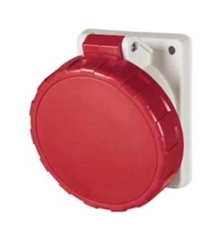 DKC / ДКС Розетка скрытой установки с наклоном, винтовой зажим, 125A, 2P+E, IP67, для сечения кабеля 25,0-70,0мм2, 230В, цвет синий