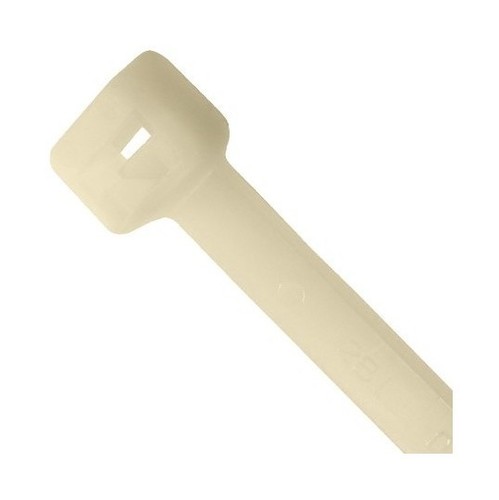 PANDUIT Неоткрывающаяся кабельная стяжка Pan-Ty® 2.5х203 мм (ШхД), миниатюрная, огнеупорный нейлон 6.6, диаметр жгута кабелей 1.5-51 мм, цвет слоновой кости (1000 шт.)