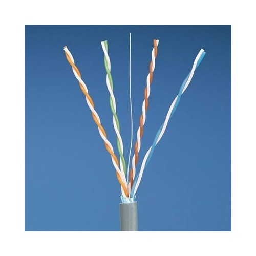 PANDUIT (PFC5504LG-E) (305 м) Кабель витая пара, экранированная F/UTP, категория 5e, 4 пары (24 AWG), одножильный (solid), экран - фольга, PVC, -20°C - +60°C, светло-серый