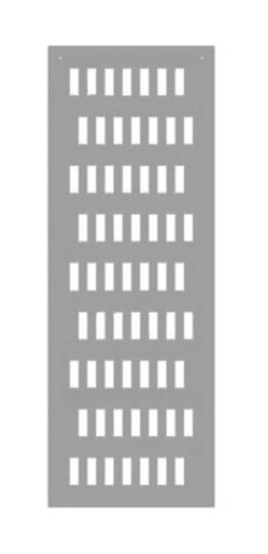 DKC / ДКС Панель под промышленные разъёмы, 27 (3 x 9) разъёмов, 2000 x 400мм