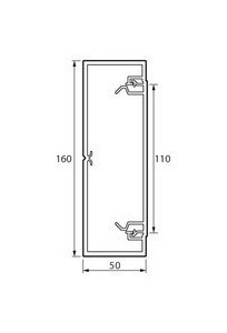 LEGRAND Кабель-канал 160x50 мм METRA, с крышкой, белый, длина 2 м (цена за 1 м)