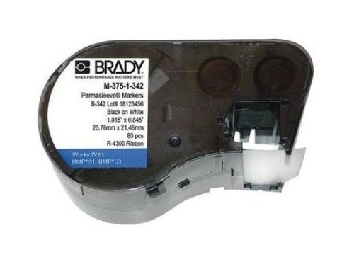 BRADY Термоусадочная трубка, полиолефин 12.7 мм х 16.4 мм, BM71-375-1-342-2 (2000шт.)