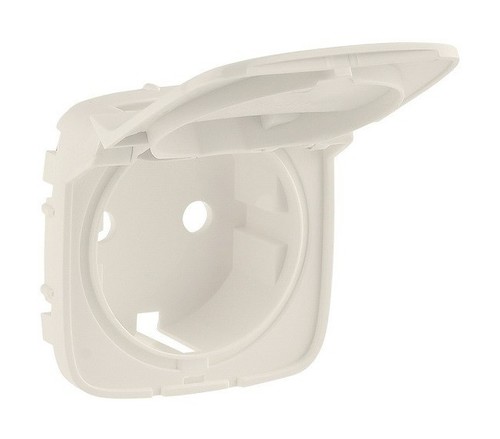 LEGRAND Лицевая панель для розеток 2К+З с откидной крышкой 753021/753025/753029/753030, слоновая кость, Valena Allure