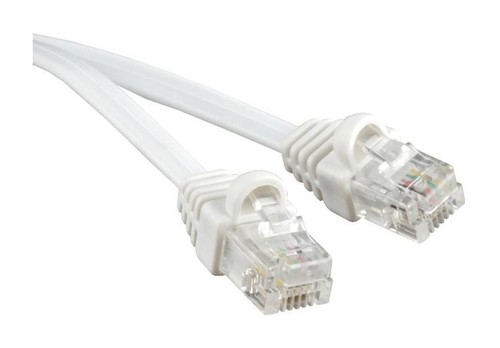 Hyperline (PCM-RJ12-RJ12-2.0M-WH) Патч-корд телефонный, molded (литой), 2 м, белый