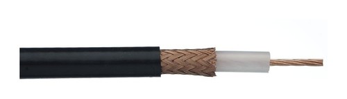 Hyperline (500 м) Кабель коаксиальный RG-213, 50 Ом, жила - 13 AWG (7x0.75мм), внешний диаметр 10.2мм, PVC, черный