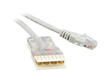 Hyperline Патч-корд 110 тип - RJ-45, 4 пары, Cat.5e, LSZH, 2 м, серый