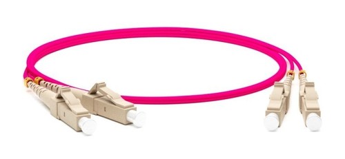 Hyperline Патч-корд волоконно-оптический (шнур) MM 50/125(OM4), LC-LC, duplex, 10G/40G, LSZH, 1 м