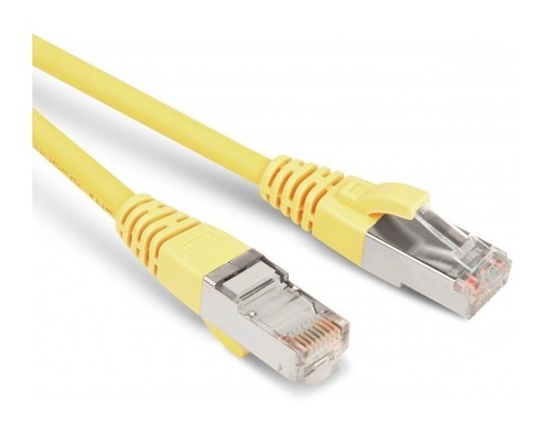 Hyperline Патч-корд SF/UTP, экранированный, Cat.5e (100% Fluke Component Tested), LSZH, 0.5 м, желтый