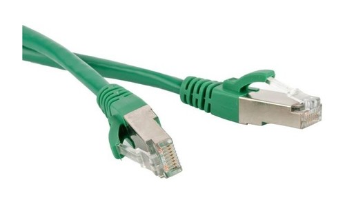 Hyperline Патч-корд F/UTP, экранированный, Cat.6 (100% Fluke Component Tested), LSZH, 0.5 м, зеленый