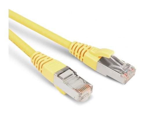 Hyperline Патч-корд F/UTP, экранированный, Cat.6 (100% Fluke Component Tested), LSZH, 0.5 м, желтый