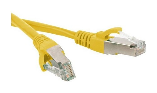 Hyperline Патч-корд SF/UTP, экранированный, Cat.6 (100% Fluke Component Tested), LSZH, 3 м, желтый
