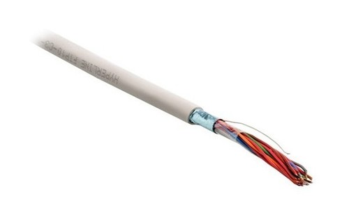 Hyperline Кабель витая пара, неэкранированная U/UTP, категория 3, 10 пар (24 AWG), одножильный (solid), PVC, -10°C - +50°C, серый