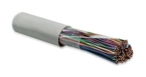 Hyperline (UTP100-C3-SOLID-INDOOR) Кабель витая пара, неэкранированная U/UTP, категория 3, 100 пар (24 AWG), одножильный (solid), PVC, -10°C - +50°C, серый