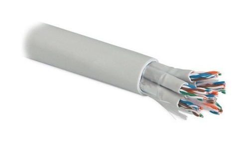 Hyperline (UTP48W-C5-SOLID-IN-LSZH) Кабель витая пара, неэкранированная U/UTP, категория 5, 48 пар (4 пары (24 AWG)х12), каждый 4х парник в LSZH-оболочке, одножильный (solid), LSZH нг(А)-HF, –20°C - +60°C, серый