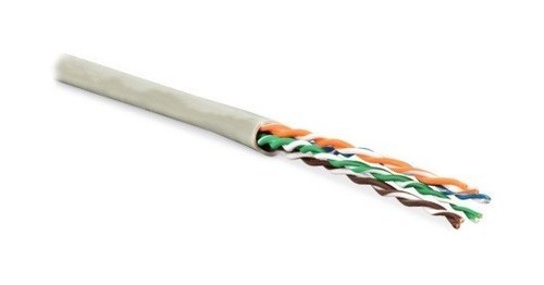 Hyperline (305 м) Кабель витая пара, неэкранированная U/UTP, категория 5e, 4 пары (24 AWG), многожильный (patсh), PVC, -20°C – +75°C, серый