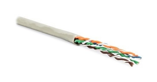 Hyperline (305 м) Кабель витая пара, неэкранированная U/UTP, категория 5e, 4 пары (24 AWG), многожильный (patсh), LSZH, нг(А)-HF, -20°C – +75°C, серый